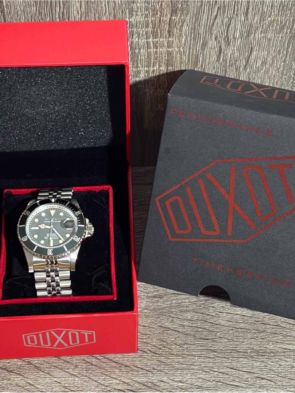 Charcoal Gray Duxot Atlantica Diver Men’s Watch - Picture 8 of 9